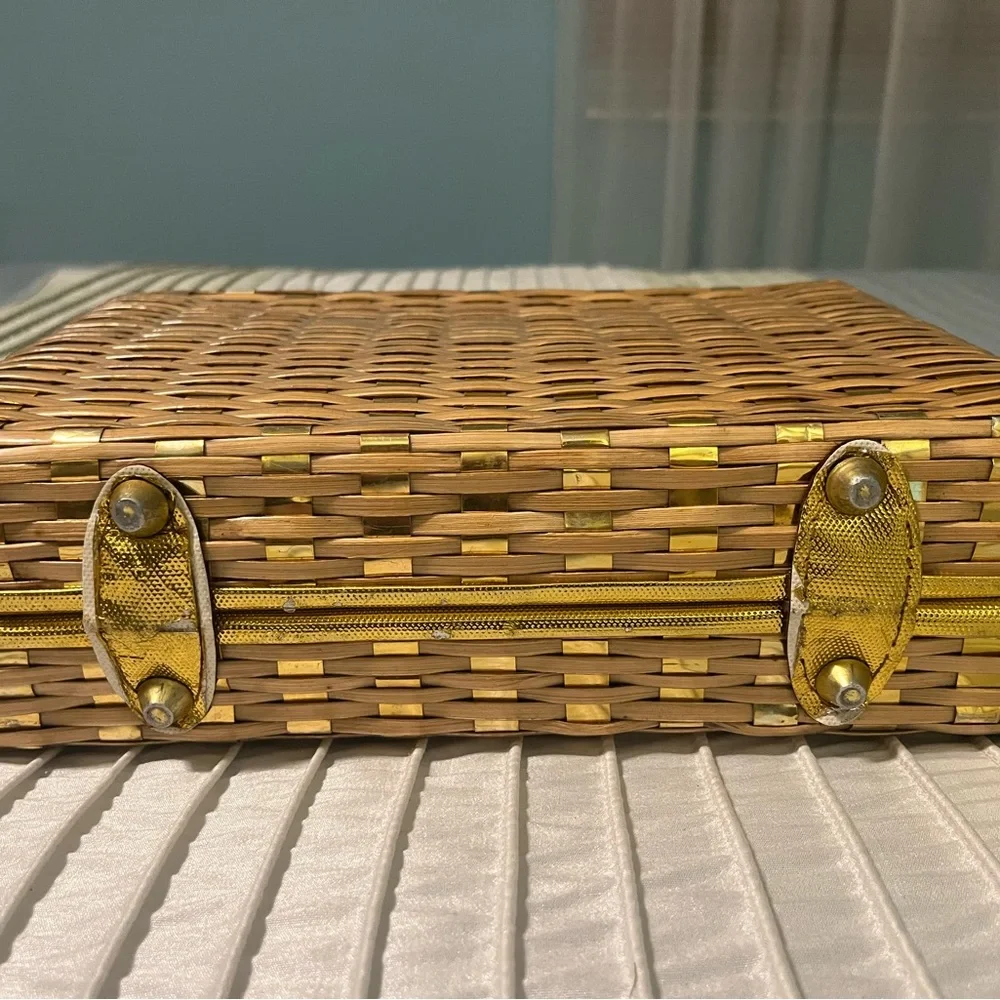 Vintage 1950’s Wicker Purse - Stylecraft Miami - Picture 4 of 10